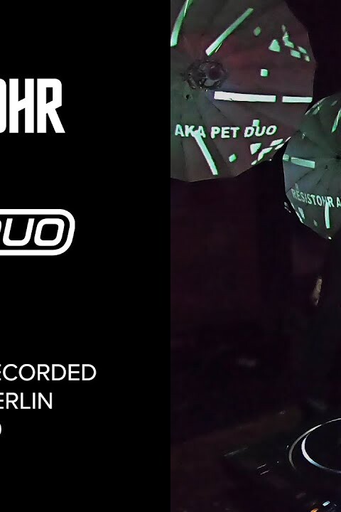 Resistohr aka PETDuo – 100% Techno Set @ Ava Club – Berlin – July 2020