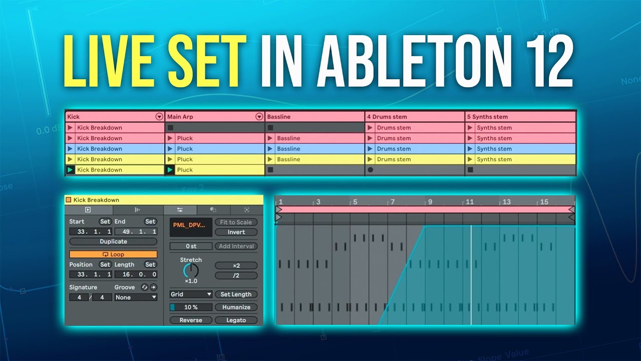 Live Act Setup in Ableton 12 Session View - Virtual Clubbing Life