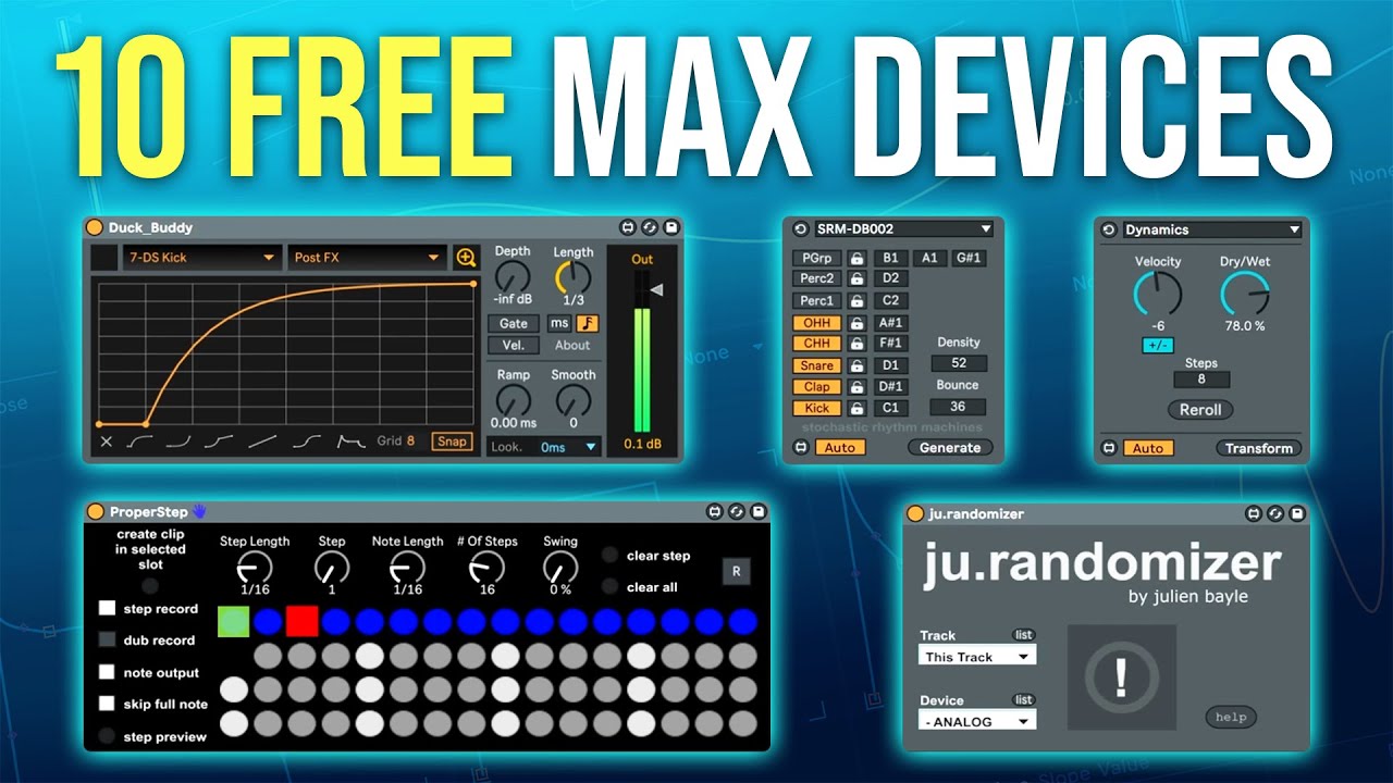 Top 10 FREE Max for Live Devices (Game Changer Tools!) - Virtual ...